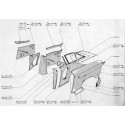 204-304 Côté de caisse - Aile arrière - Custode