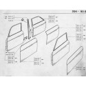 204-304 Porte avant - Porte arrière - Bas de caisse