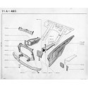 403 Armature - Doublure d'aile avant - Auvent - Tablier