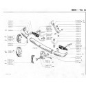 404 Pare-chocs avant - Pare-chocs arrière - Insonorisation