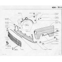 404 Kühlergrill - Frontspoiler - Kotflügel vorne