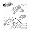 405 Armature - Doublure d'aile avant - Auvent - Tablier