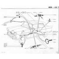 Peugeot 404 / 504 : poulie cable de frein neuve - Équipement auto