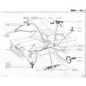 404 Brake cable - handbrake