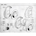 204-304 Brake Disc - Brake Pads - Caliper