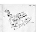 504 motor de gasolina de 4 cilindros bajo