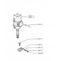 504 Ontsteking van de 4-cilinder benzinemotor