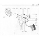 404 Pedal - Cable del acelerador - Cable del estator - Ralentí