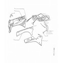 307-C4 Armature - Doublure d'aile avant - Auvent - Tablier