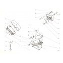 2CV-Ami 6-Ami 8-Axel-Acadiane-Dyane-LM-Méhari-Visa Engine bracket